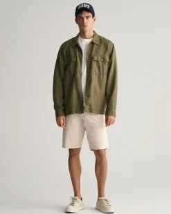 Relaxed Fit Twill Shorts