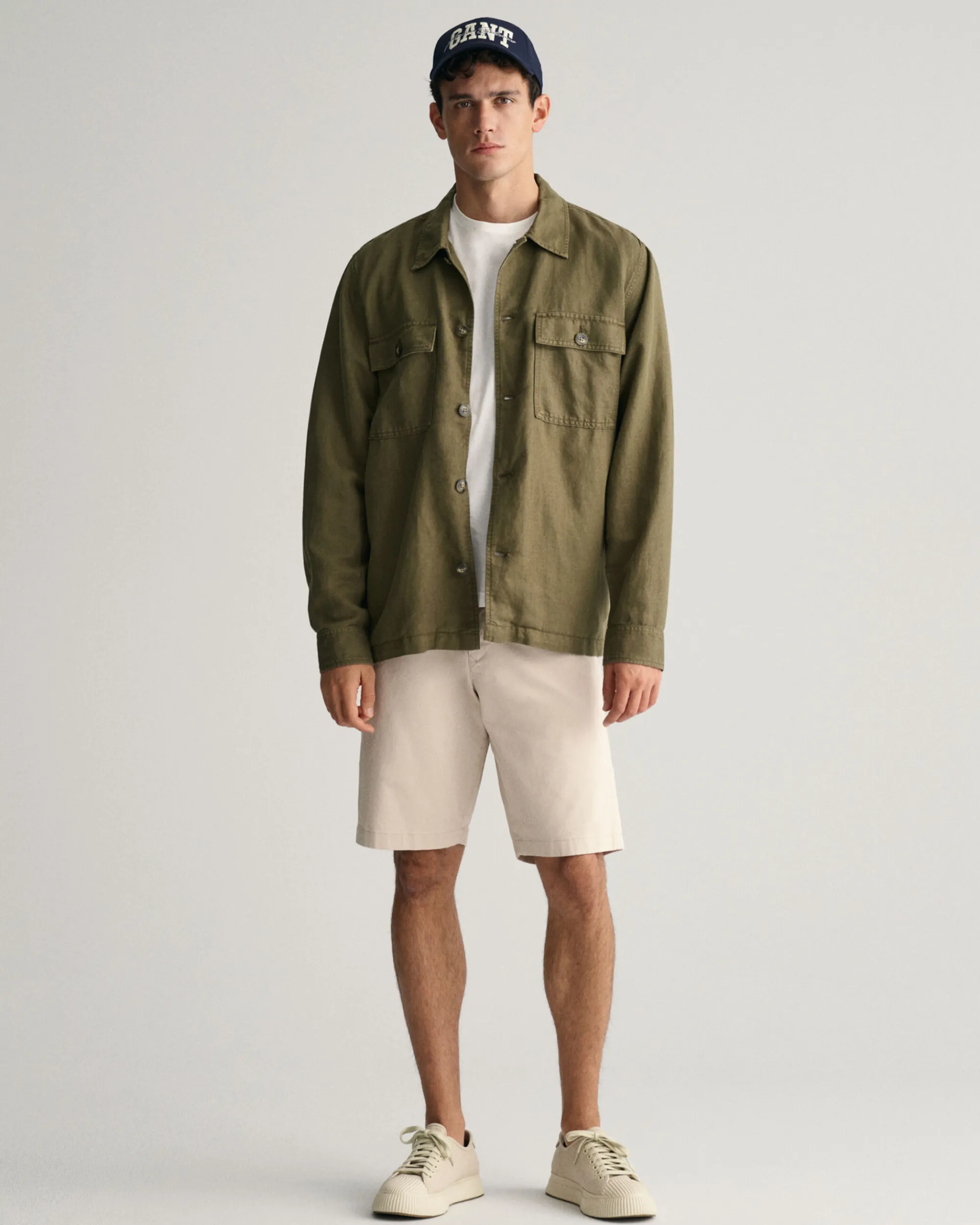 Relaxed Fit Twill Shorts
