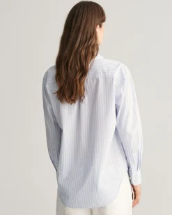 Relaxed Striped Poplin Shirt