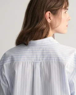 Relaxed Striped Poplin Shirt