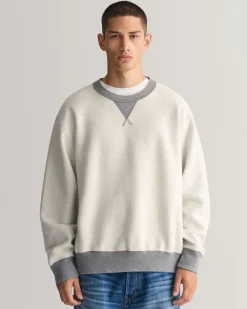 Reversed Crew Neck Sweatshirt