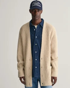 Ribbed Bouclé Cardigan