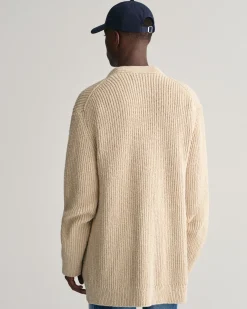 Ribbed Bouclé Cardigan