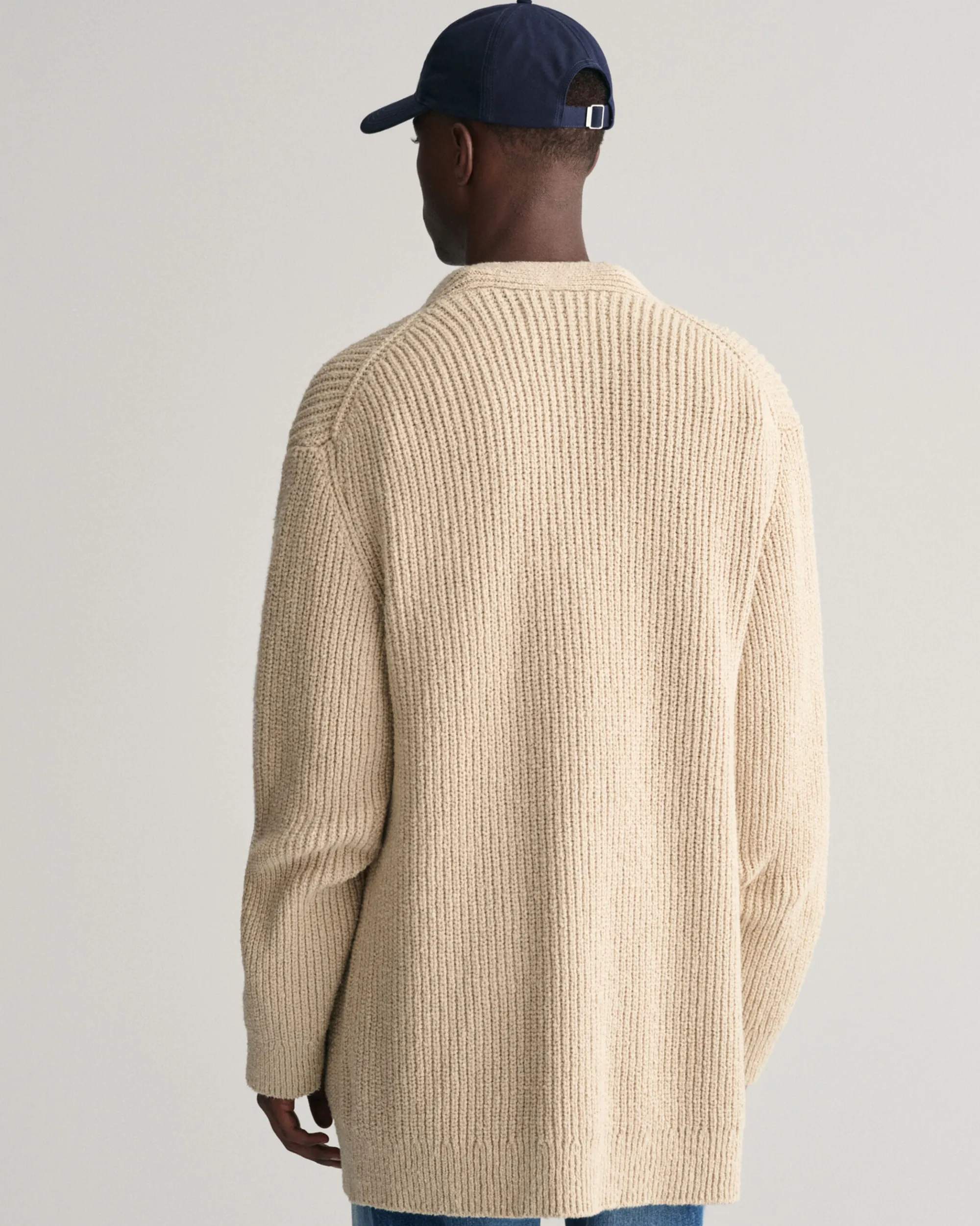 Ribbed Bouclé Cardigan