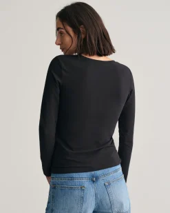 Scoop Neck Long Sleeve Top