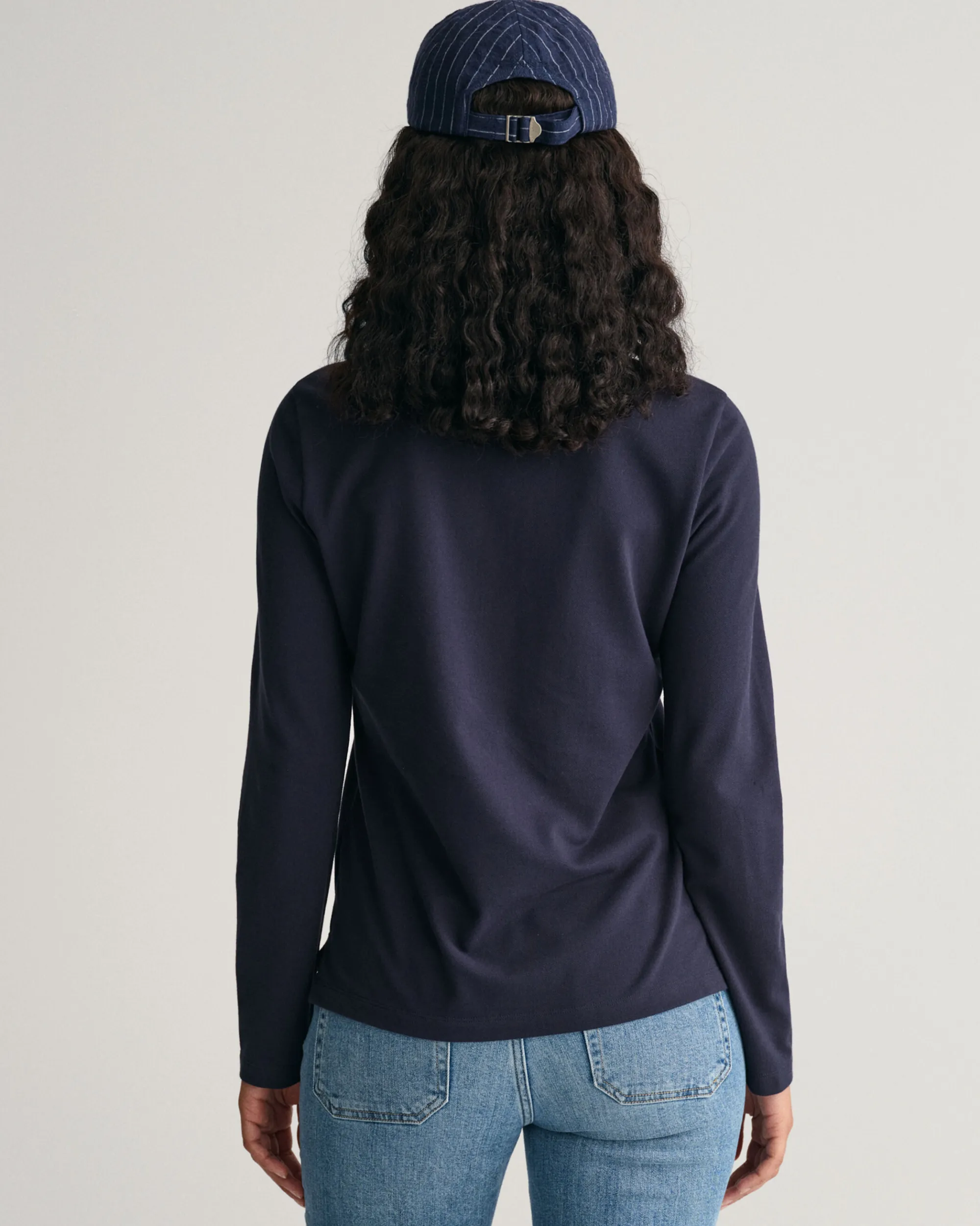 Shield Long Sleeve Piqué Polo Shirt