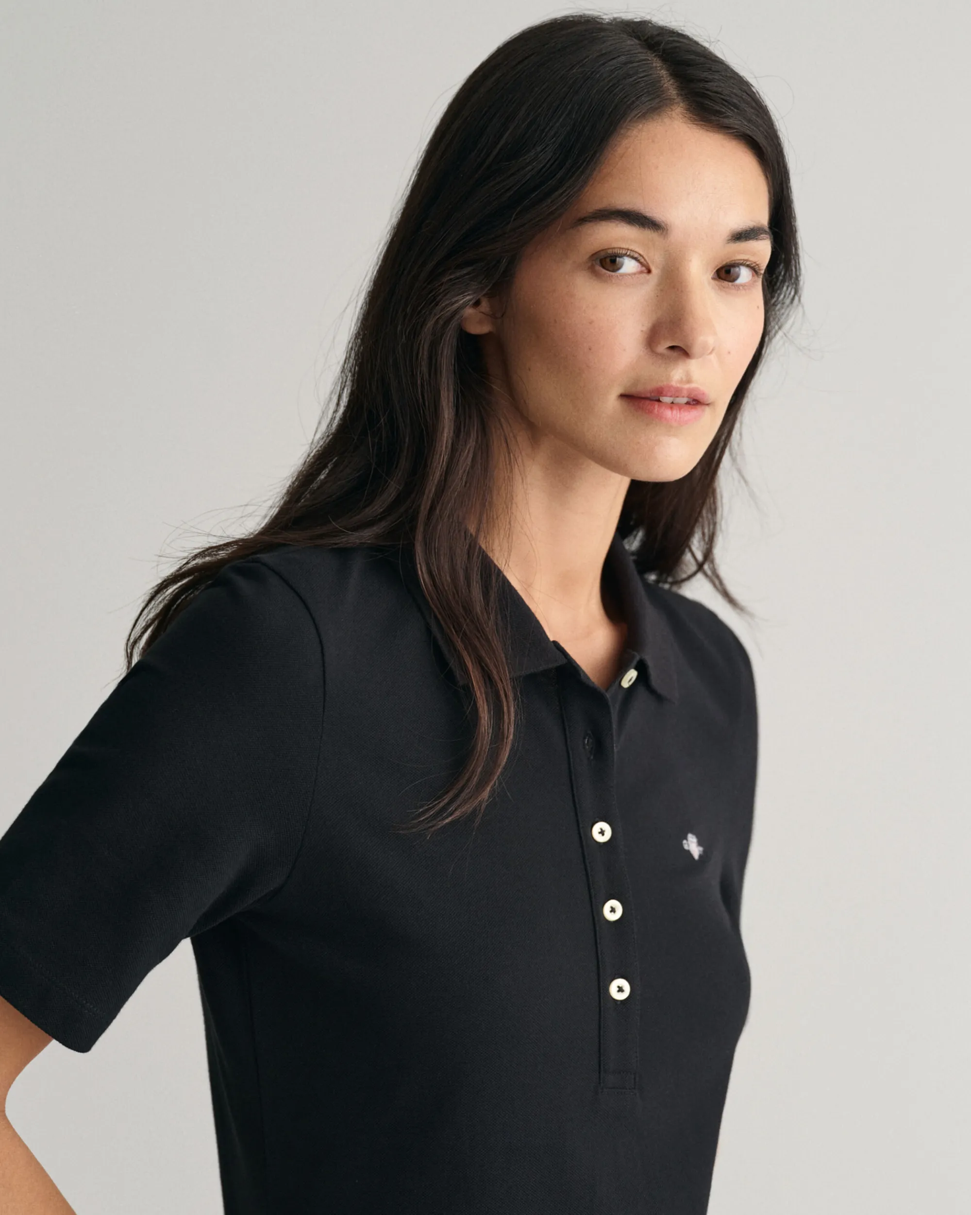 Shield Piqué Polo Dress
