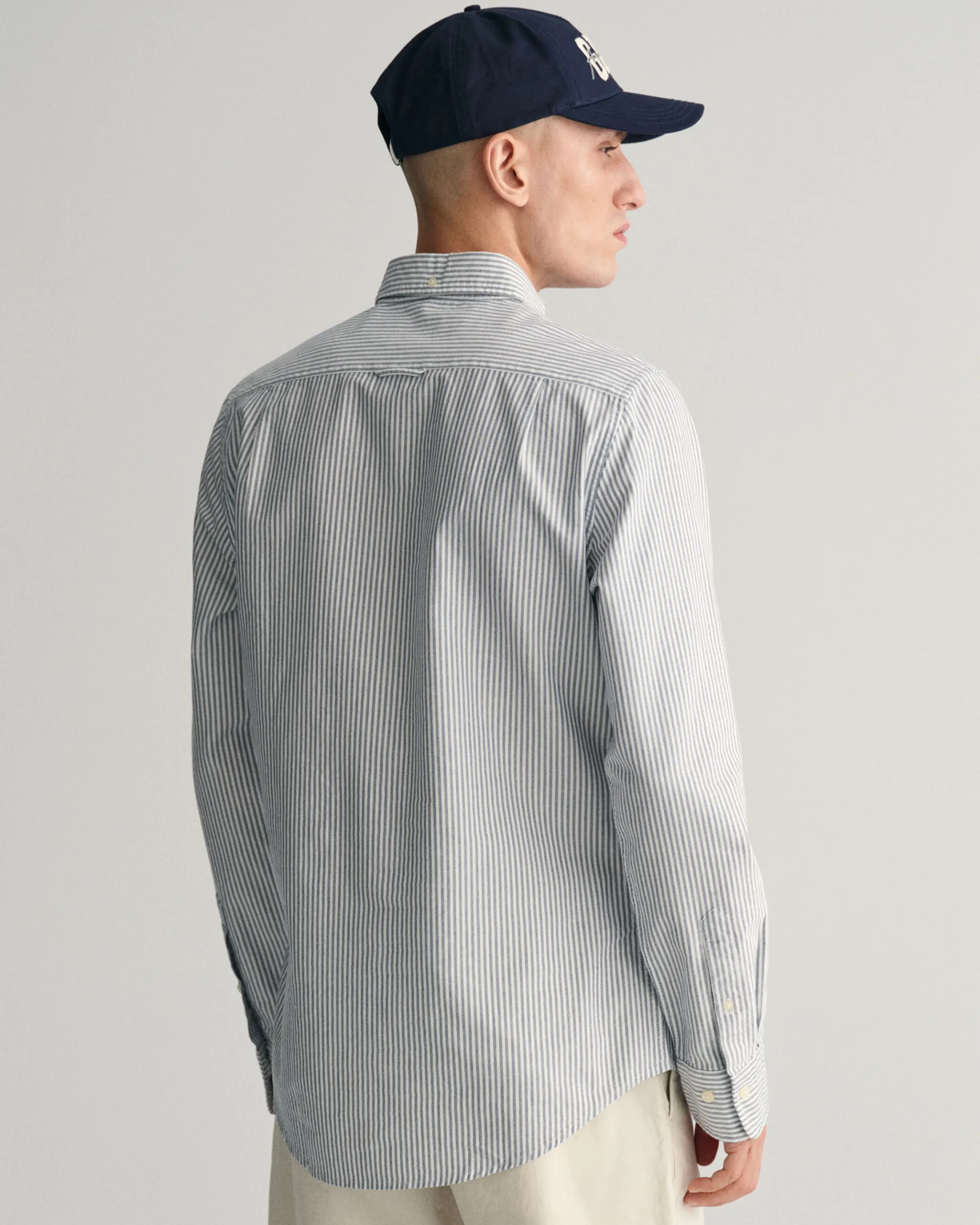 Slim Fit Banker Stripe Oxford Shirt
