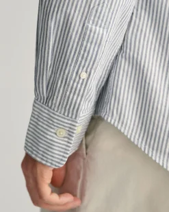 Slim Fit Banker Stripe Oxford Shirt