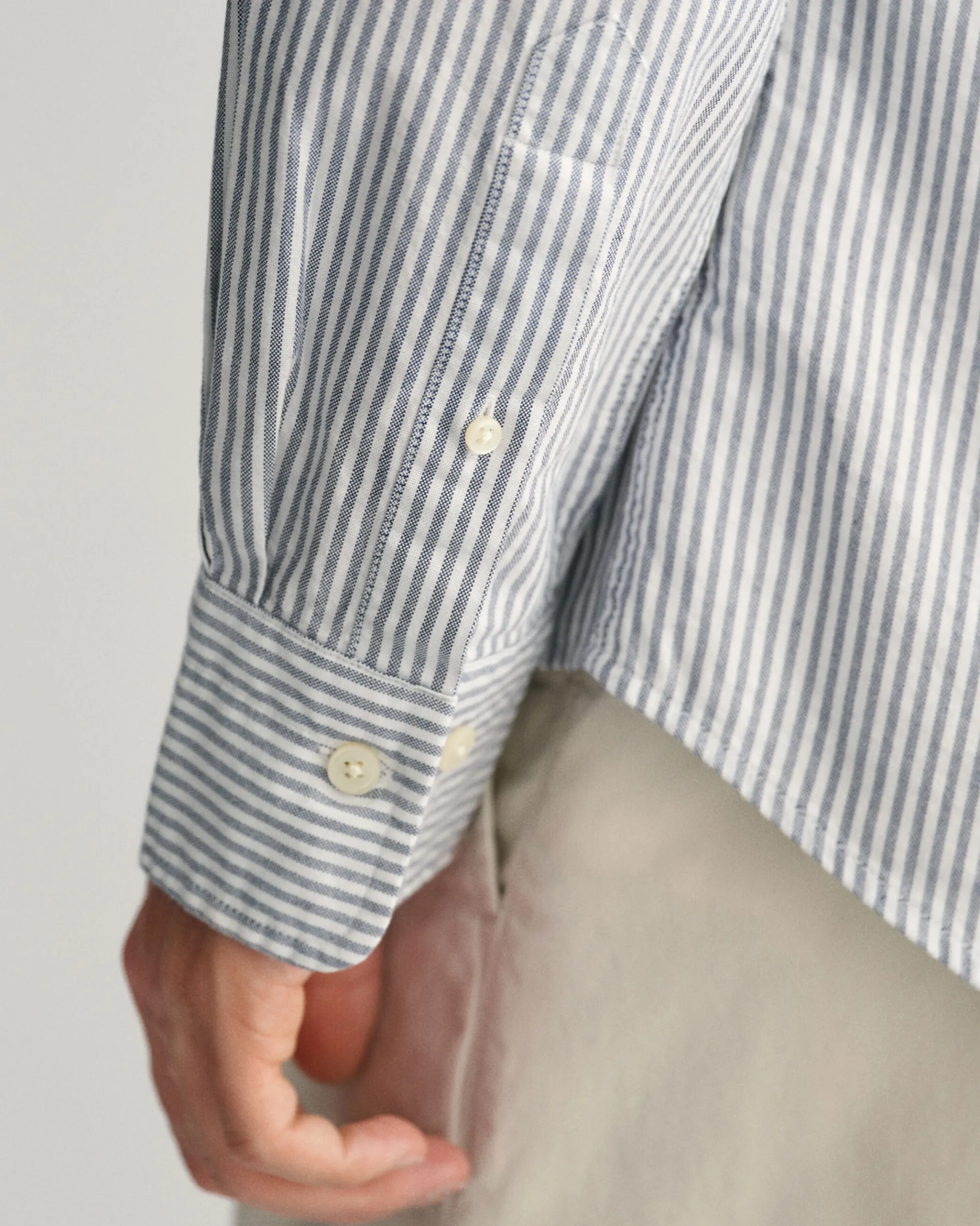Slim Fit Banker Stripe Oxford Shirt