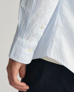 Slim Fit Banker Stripe Oxford Shirt