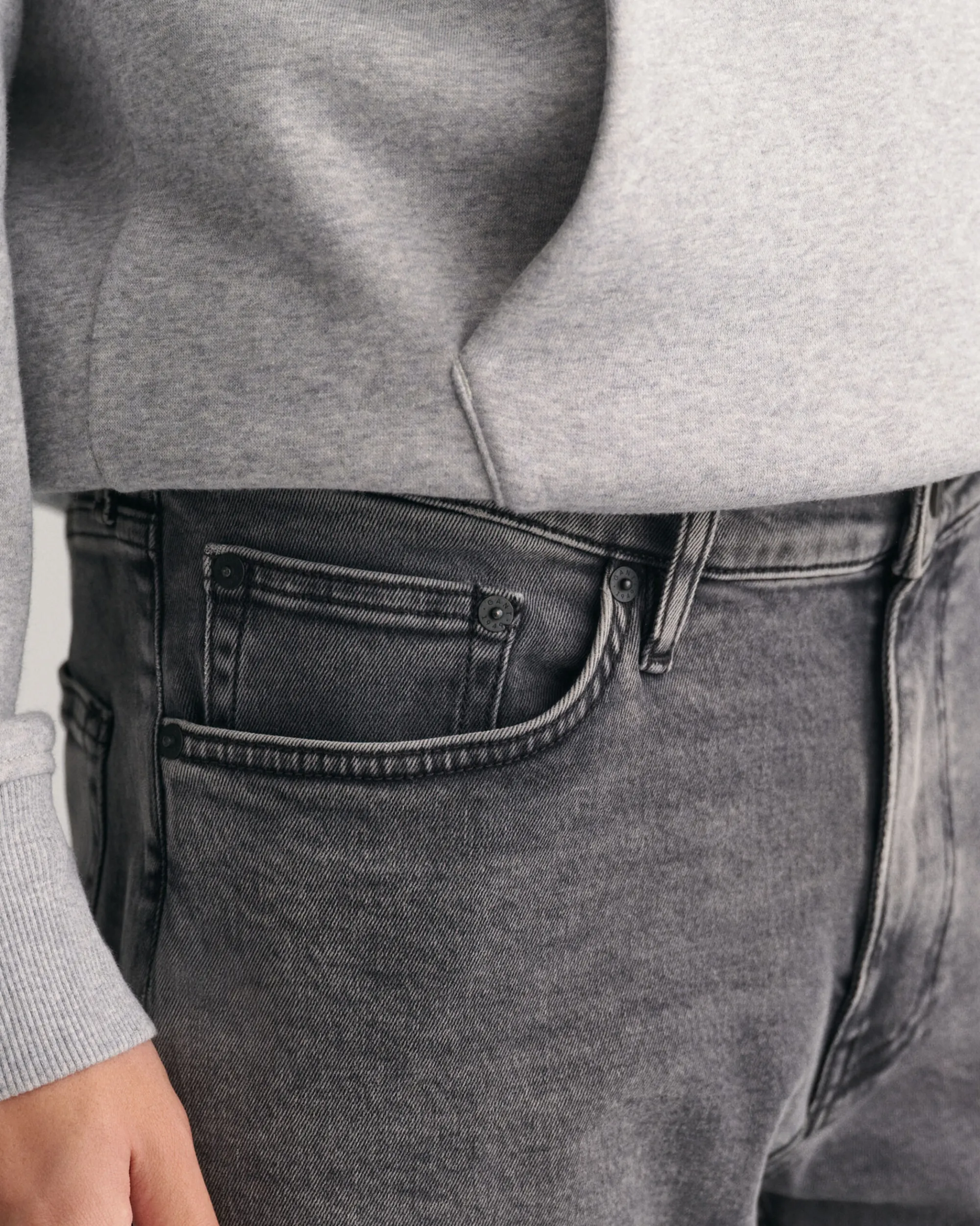 Slim Fit Black Wash Jeans