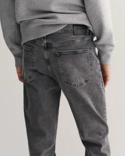 Slim Fit Black Wash Jeans