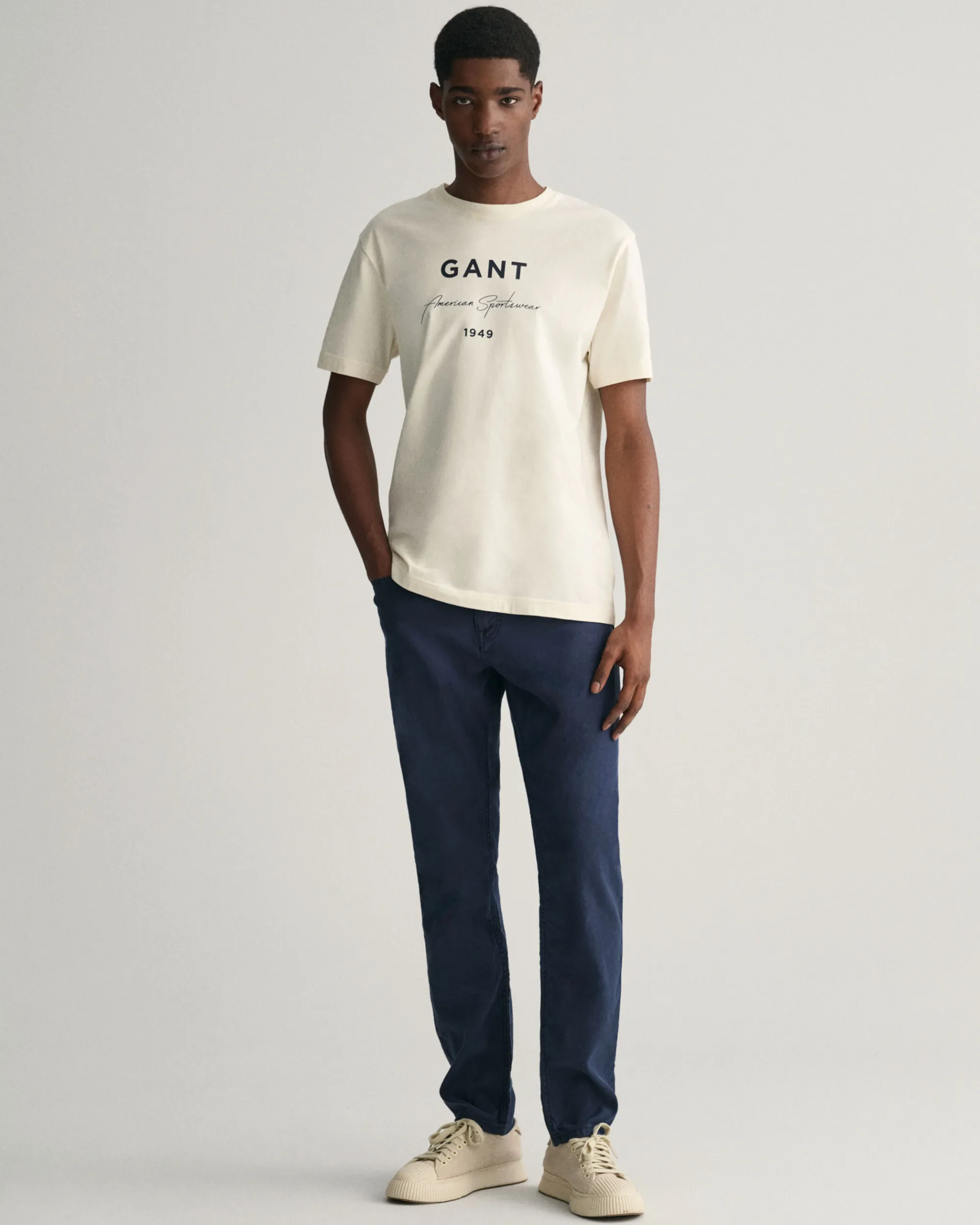 Slim Fit Cotton Linen Jeans