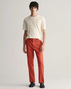 Slim Fit Cotton Linen Suit Pants