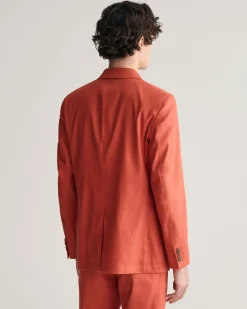 Slim Fit Cotton Linen Suit Blazer