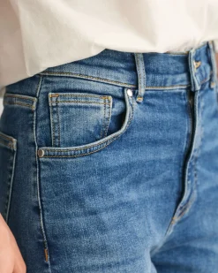 Slim Fit Cropped Jeans