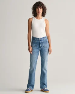Slim Fit Flared Jeans