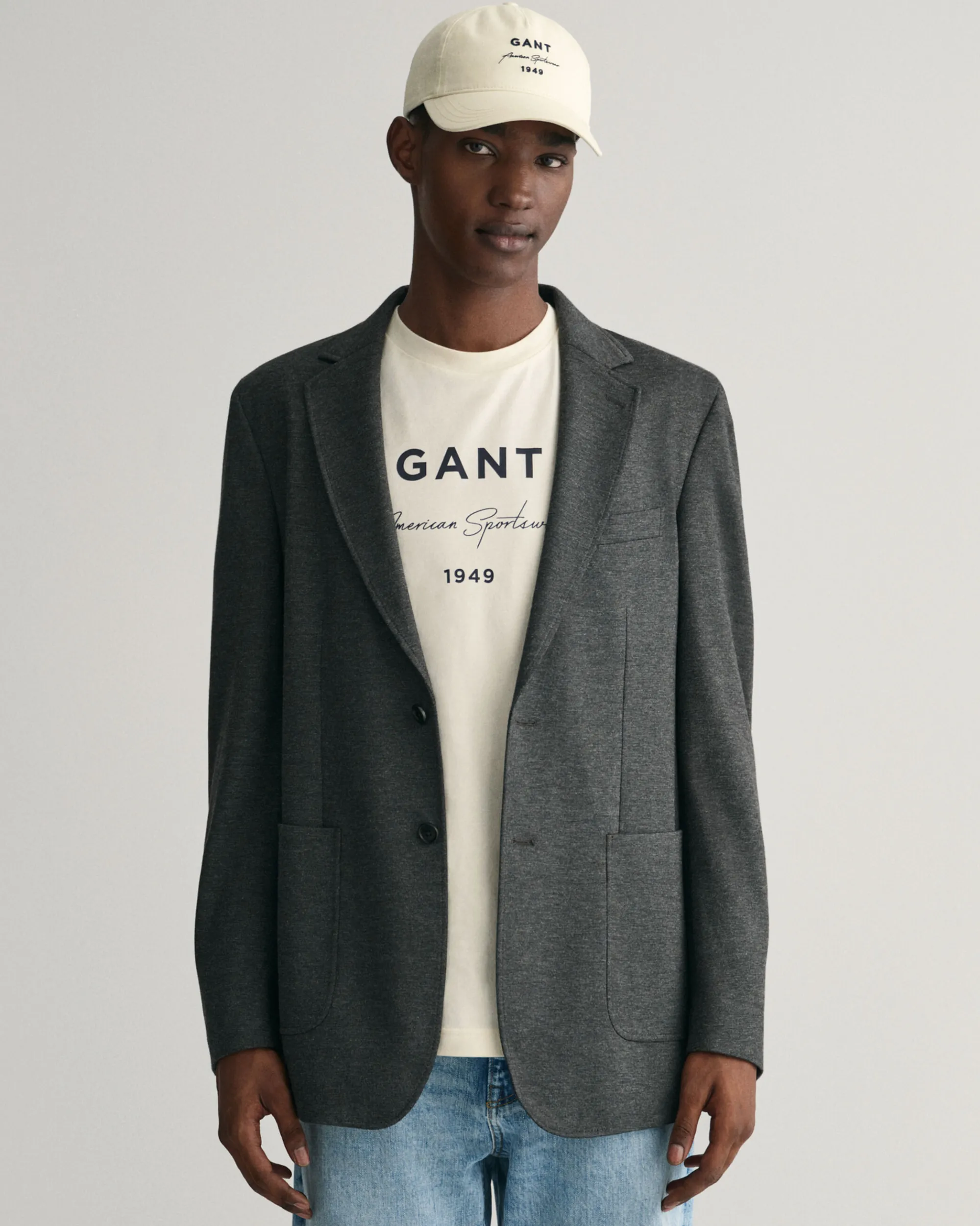 Slim Fit Jersey Blazer