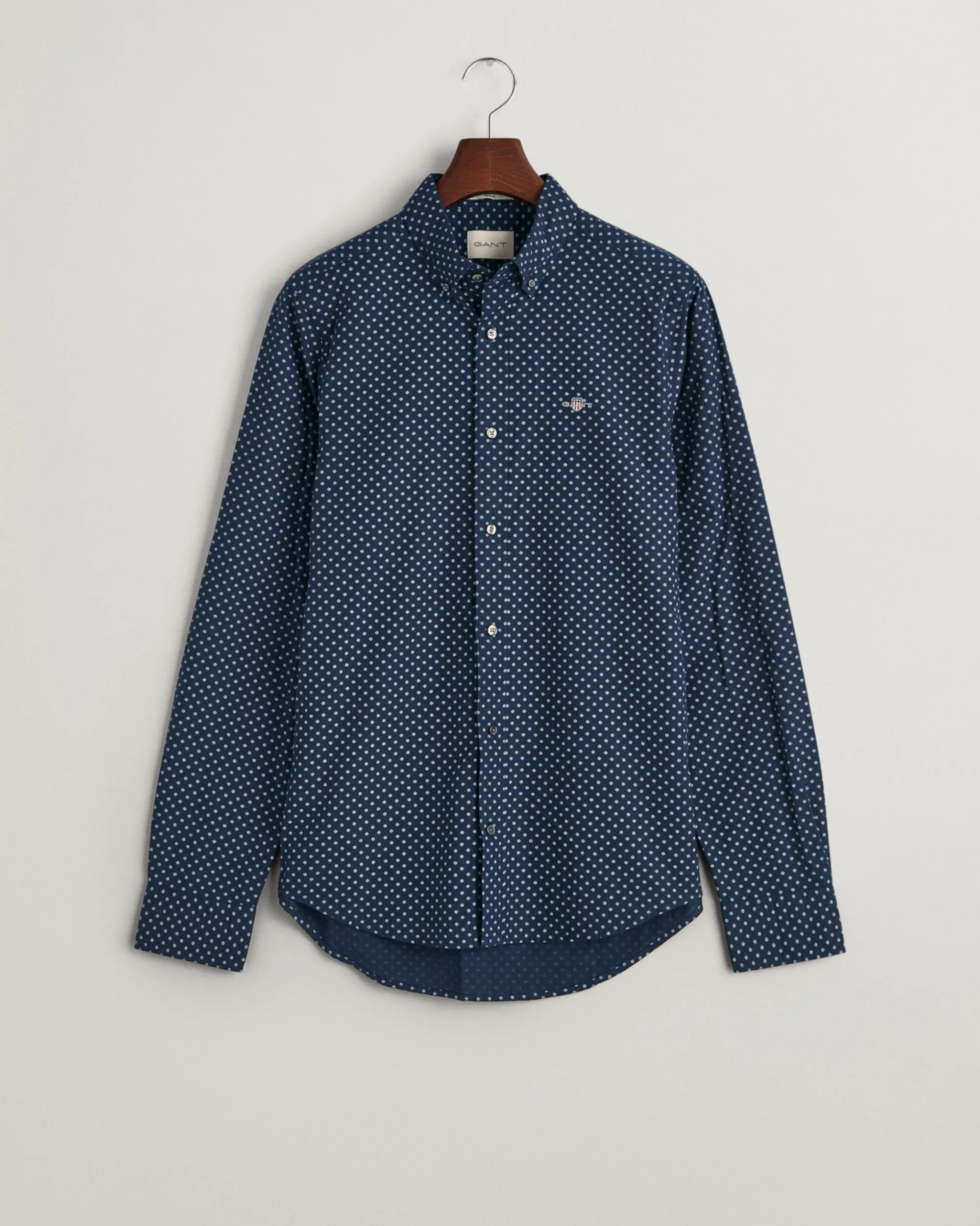 Slim Fit Micro Print Shirt
