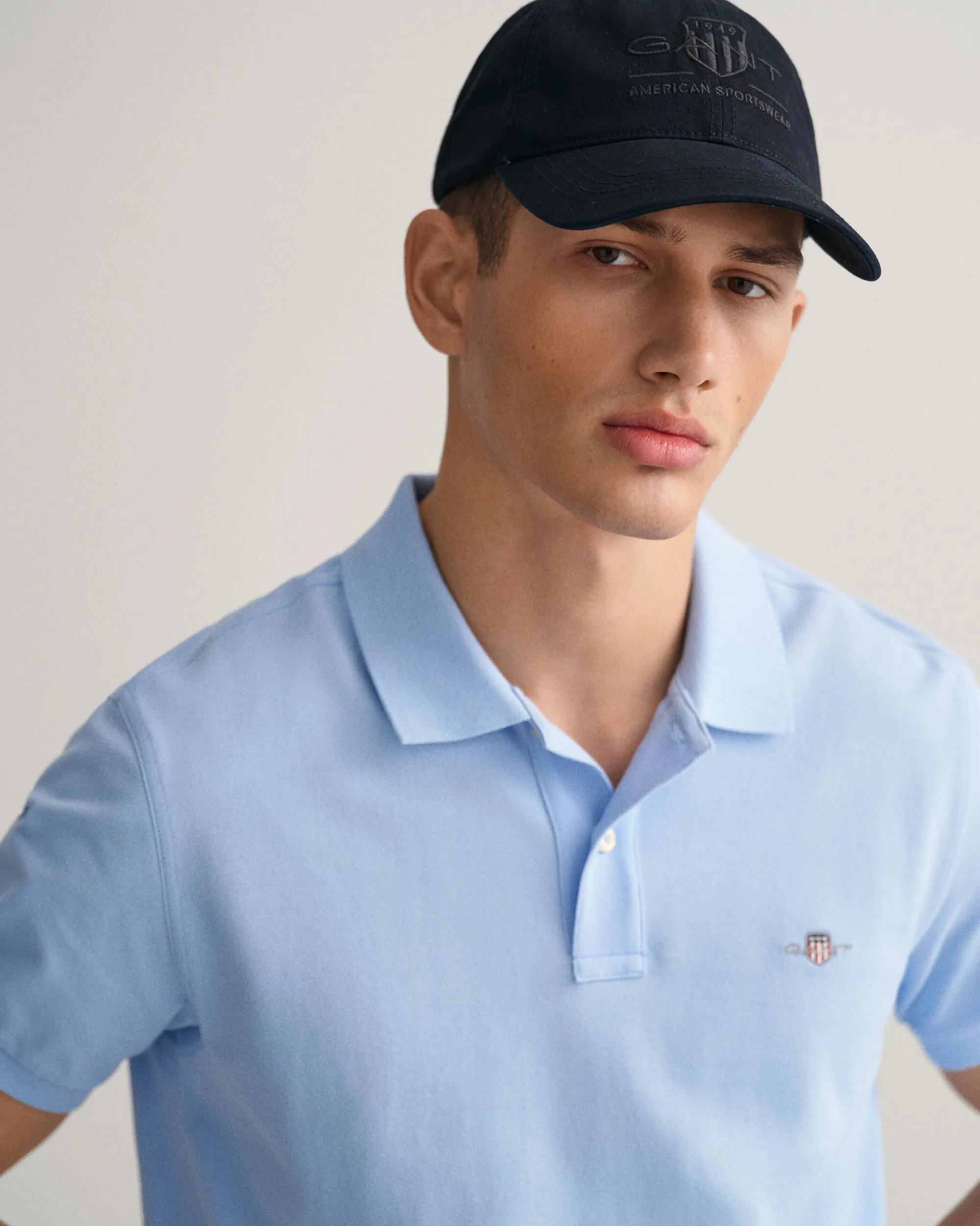 Slim Fit Shield Piqué Polo Shirt