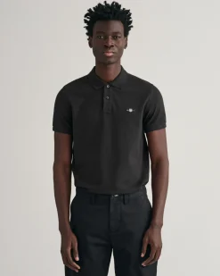 Slim Fit Shield Piqué Polo Shirt