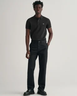 Slim Fit Shield Piqué Polo Shirt