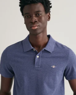 Slim Fit Shield Piqué Polo Shirt