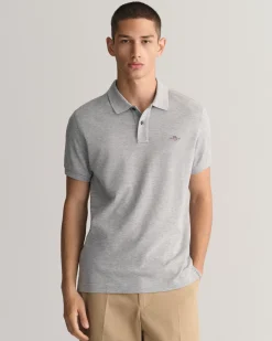 Slim Fit Shield Piqué Polo Shirt
