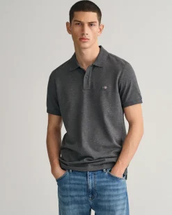 Slim Fit Shield Piqué Polo Shirt