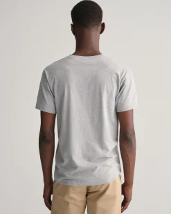 Slim Fit Shield V-Neck T-Shirt