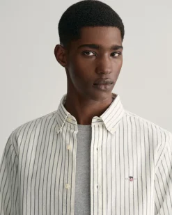 Slim Fit Striped Oxford Stretch Shirt