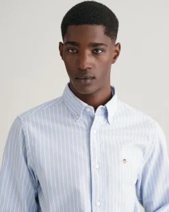 Slim Fit Striped Oxford Stretch Shirt
