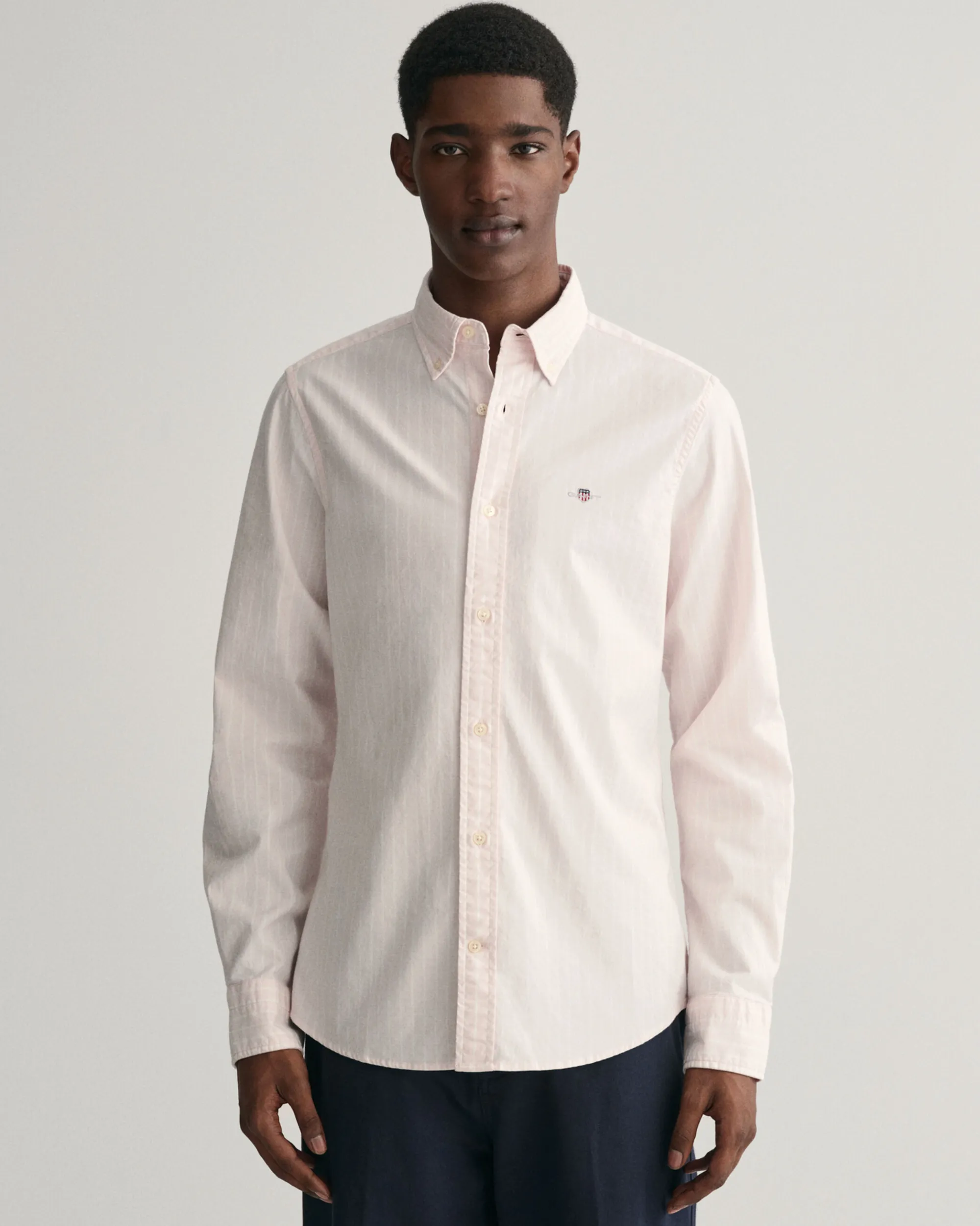 Slim Fit Striped Oxford Stretch Shirt