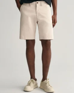 Slim Fit Twill Shorts