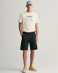 Slim Fit Twill Shorts