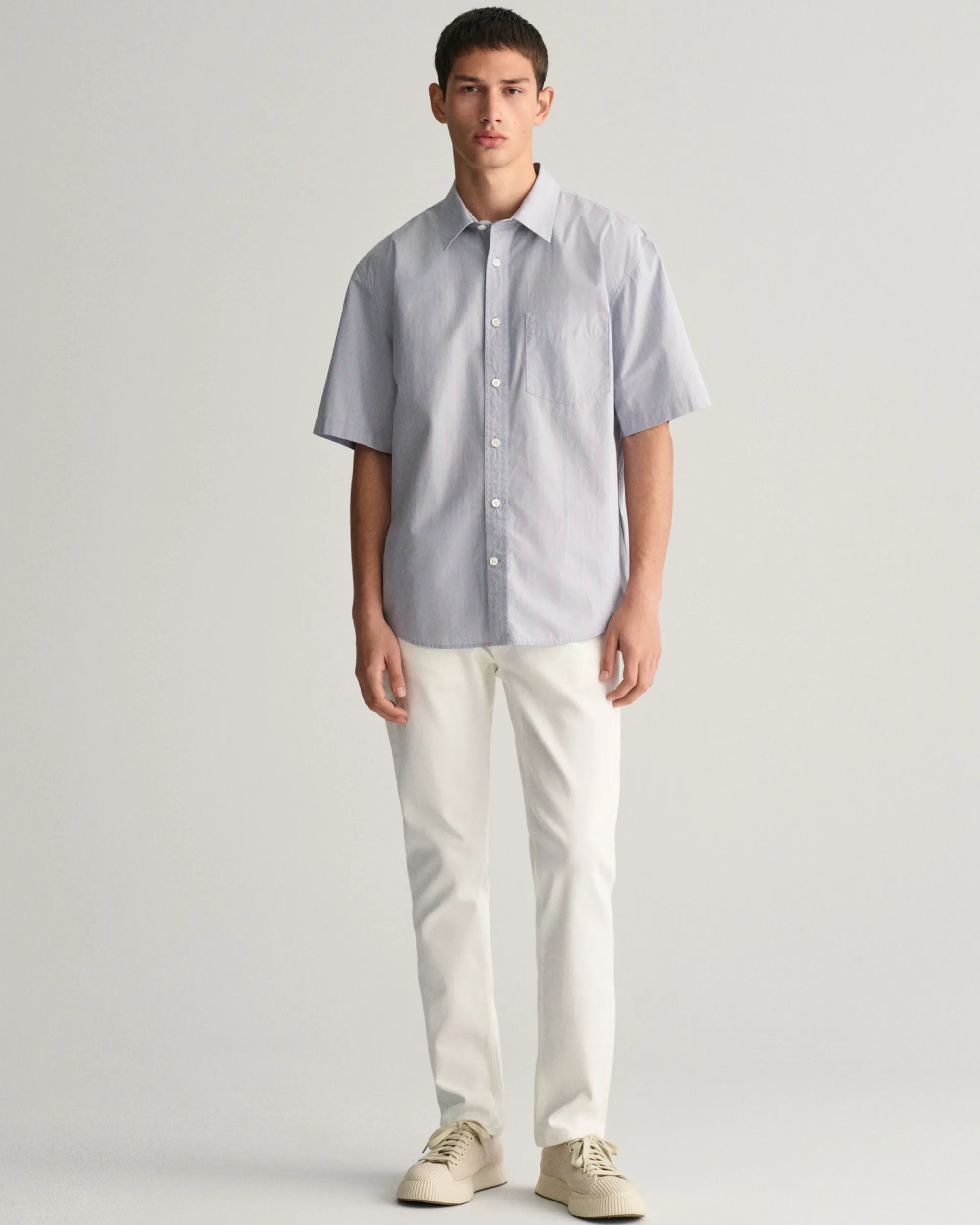 Slim Fit White Jeans
