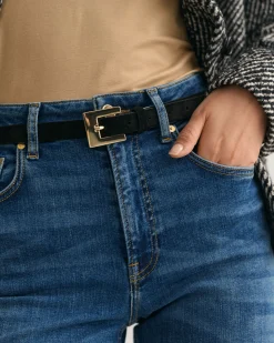 Slim Suede Belt