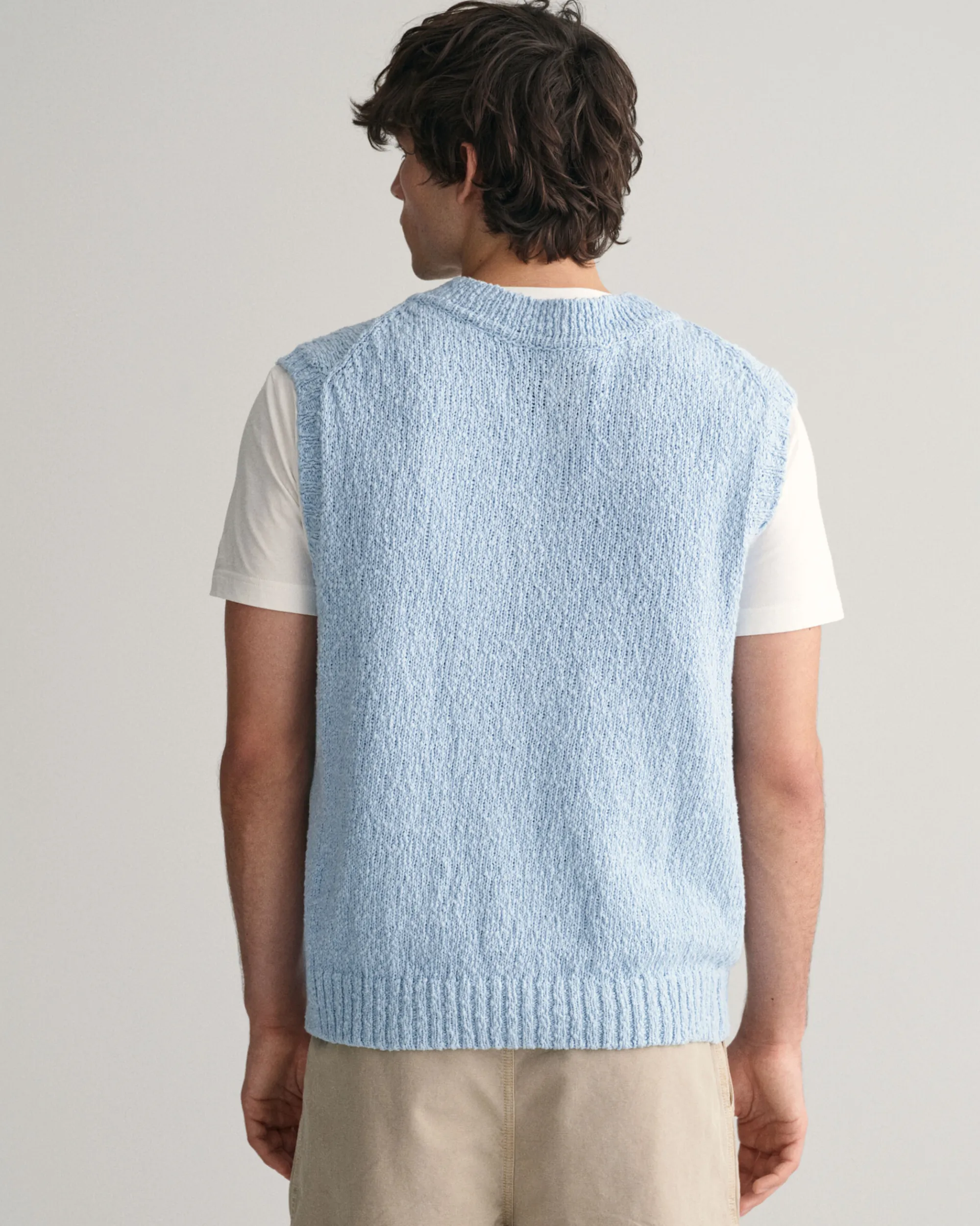 Slub Textured Cotton Vest