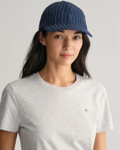 Striped Linen Cap