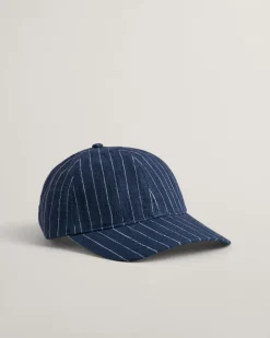 Striped Linen Cap