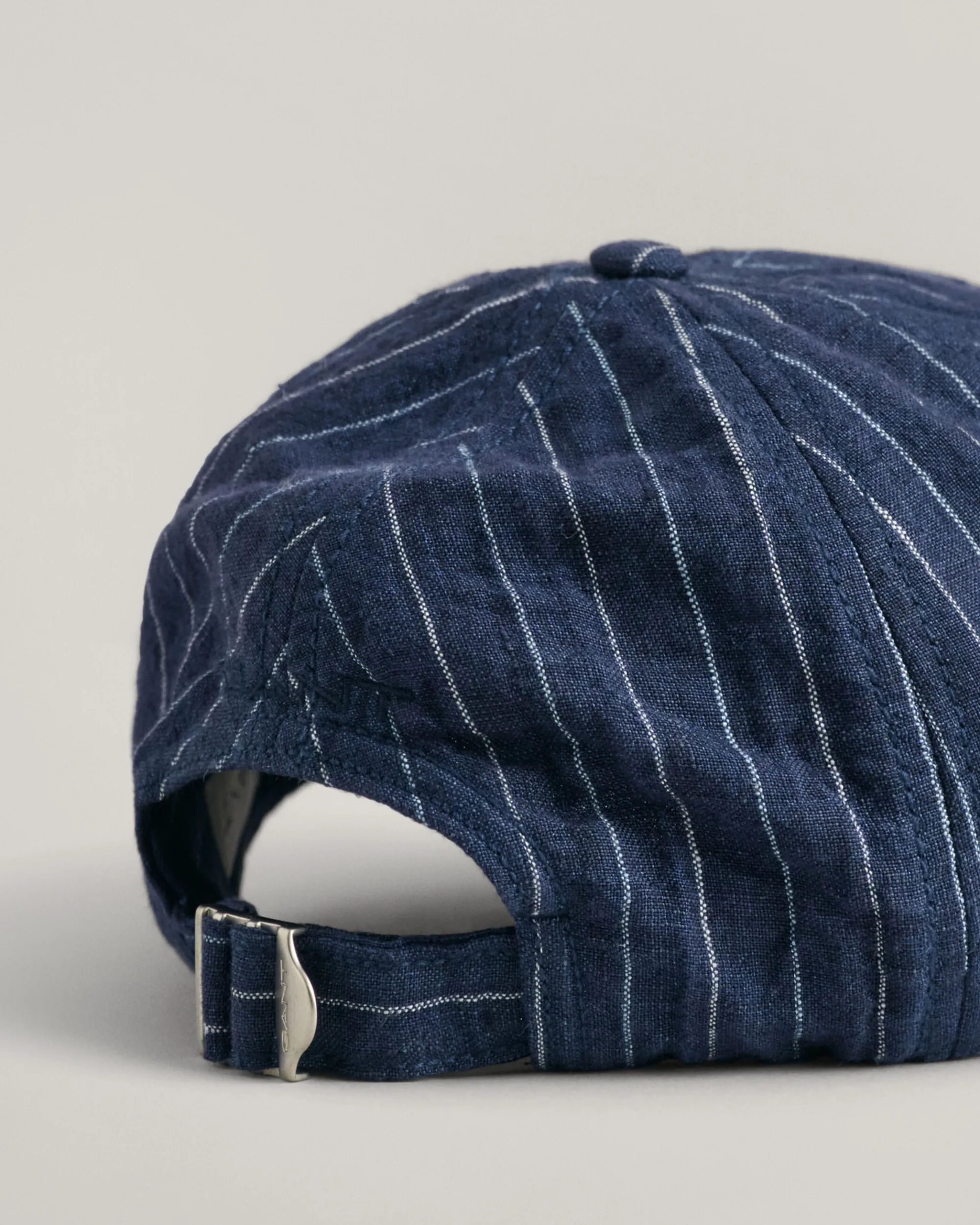 Striped Linen Cap