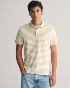 Striped Piqué Polo Shirt