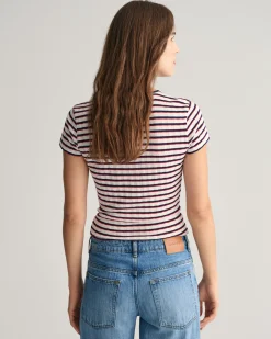 Striped Ribbed T-Shirt