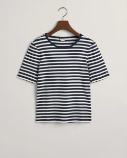 Striped Ribbed T-Shirt
