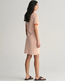 Striped Shield Piqué Polo Dress