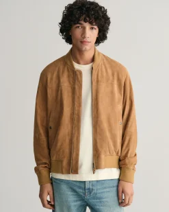 Suede Bomber Jacket