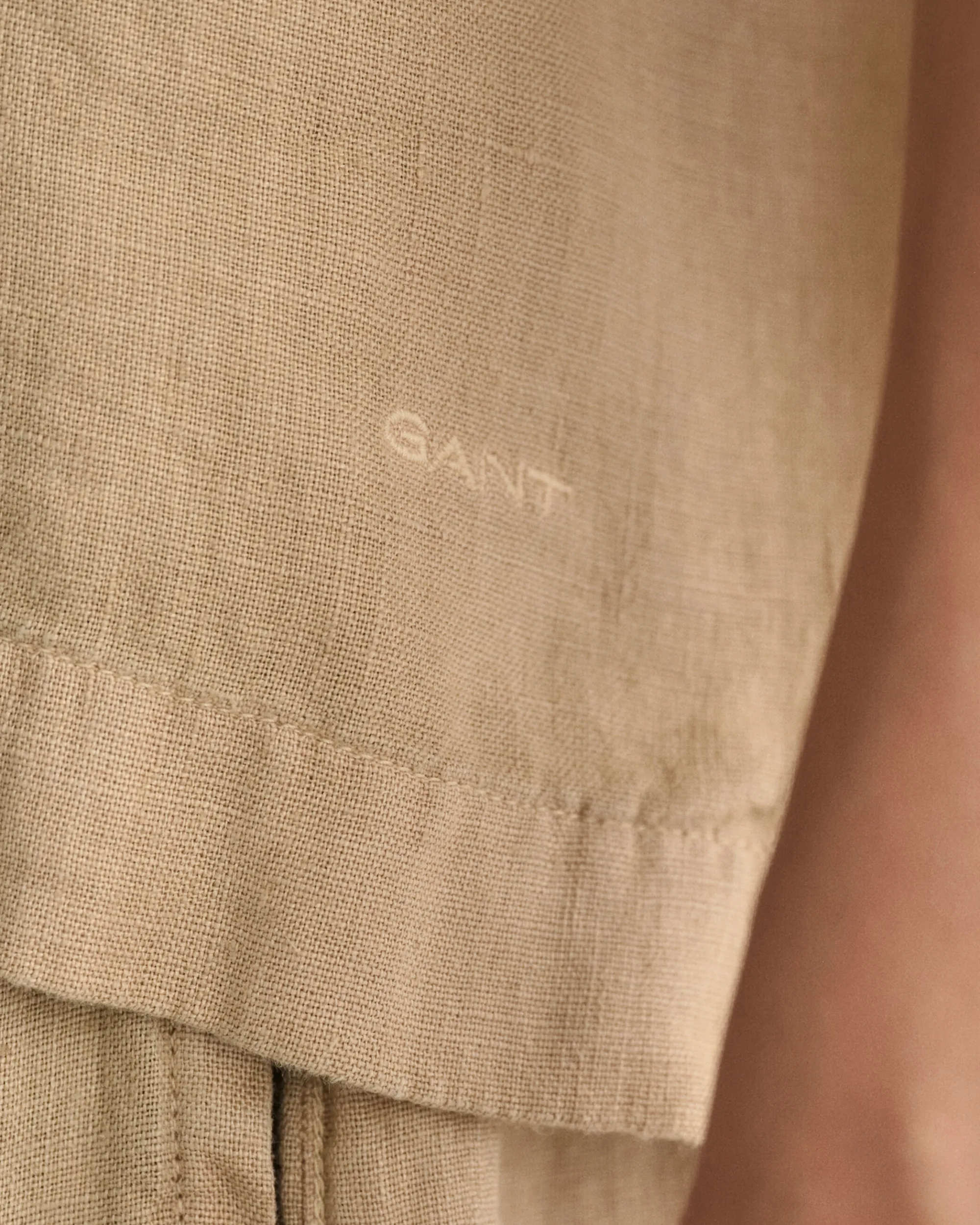 Teen Girls Boxy Linen Short Sleeve Shirt