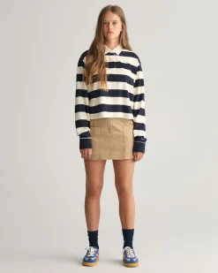 Teen Girls Mini Chino Skirt