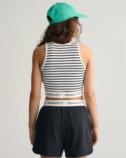 Teen Girls Striped Rib Tank Top